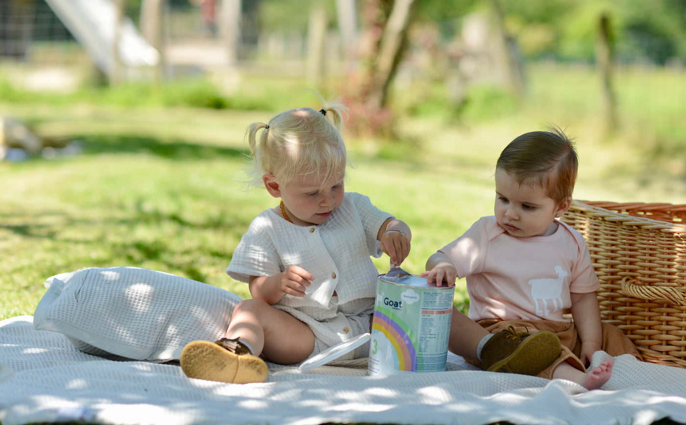 Overstappen op geitenmelk voor baby's